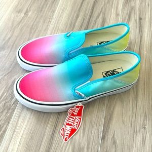 Vans- pink, blue and yellow